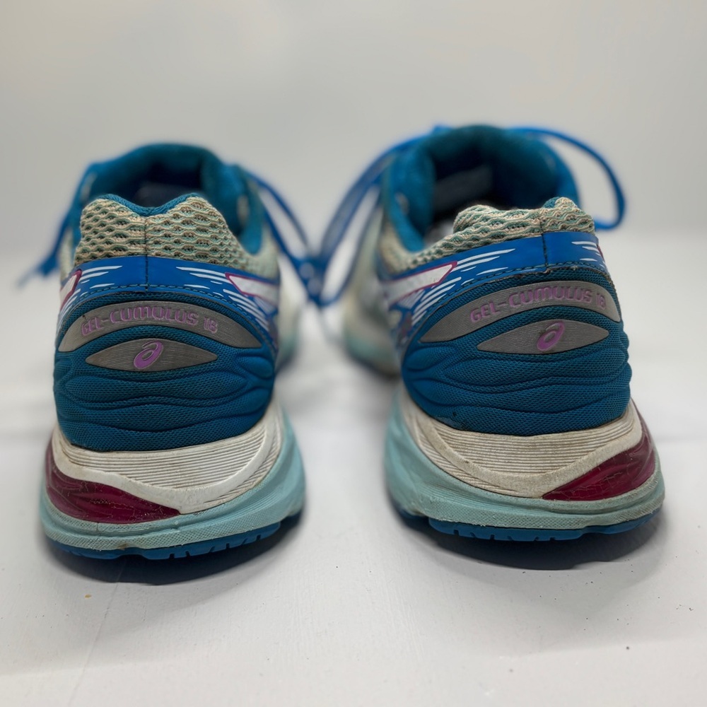 ASICS Women's Gel Cumulus 18 Blue Running Shoes size 9.5 - Picture 7 of 11